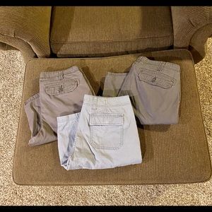 Men’s Solid Color Cargo Shorts Lot Size 34